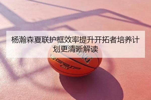 杨瀚森夏联护框效率提升开拓者培养计划更清晰解读